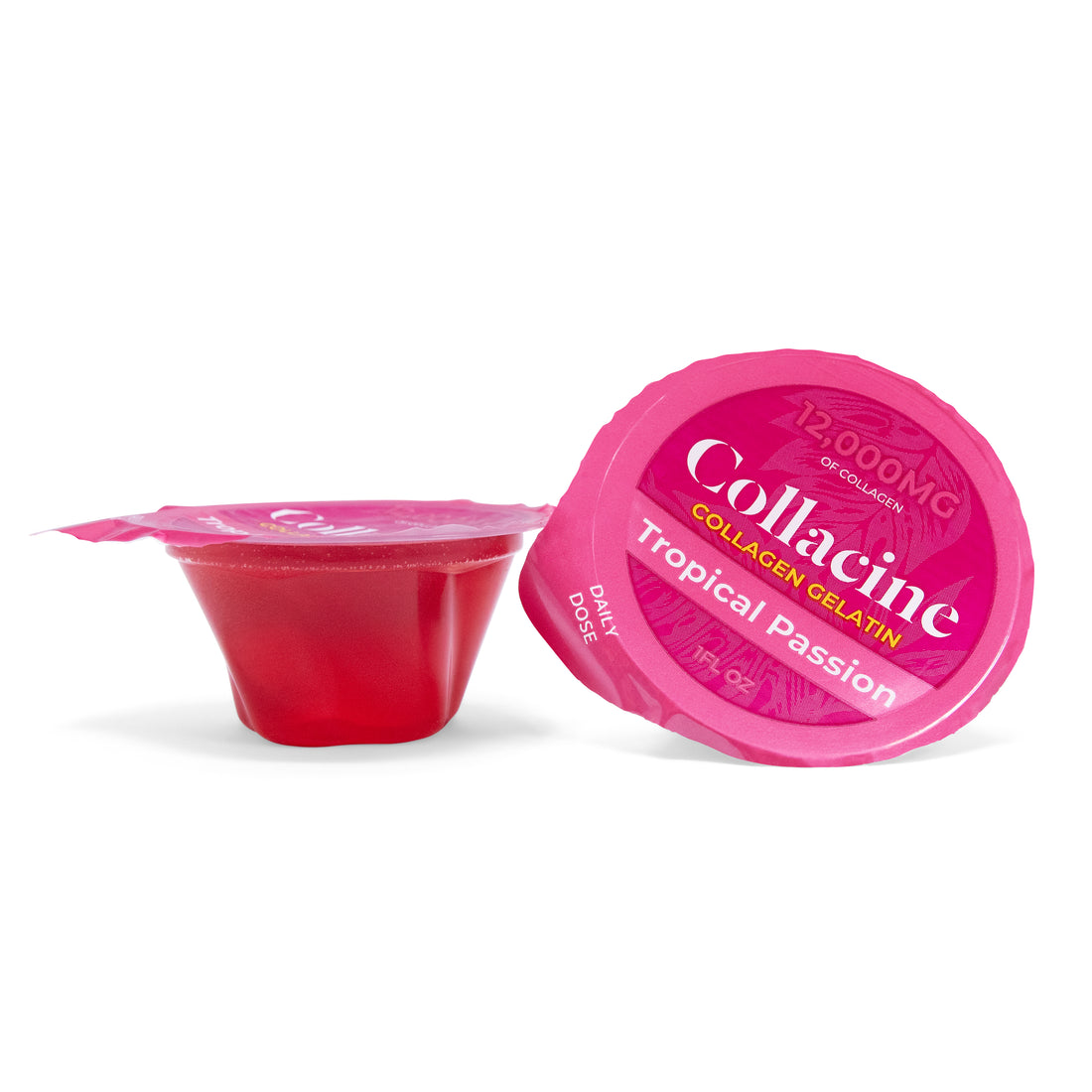 10 Pack of Collacine Collagen Gelatin Cups - Tropical Passion